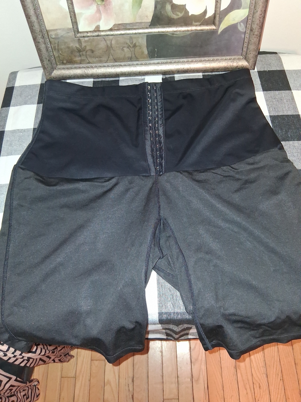 High-Waist Black Shaping Shorts